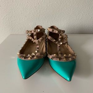 Valentino rock stud flats